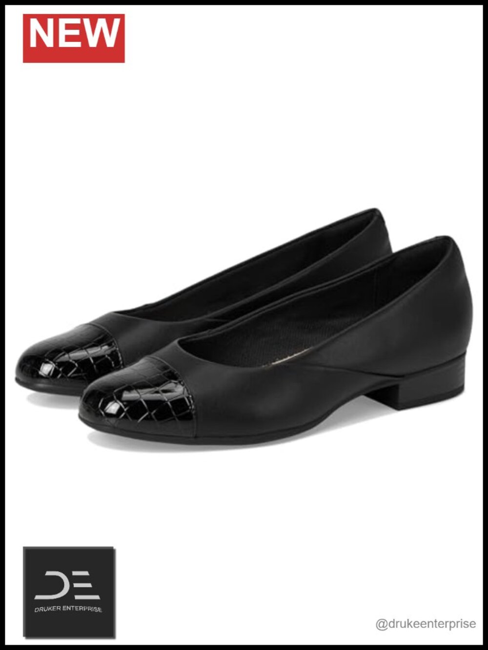 Women's Leather Ballet Flats Cap Toe Slip On Comfort Casual Shoes